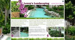 Desktop Screenshot of lennyslandscaping.com.au